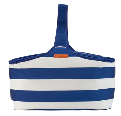Annabel Trends Picnic Cooler Bag - Navy Stripe