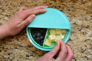 Melii Spin Snack Container - Blue