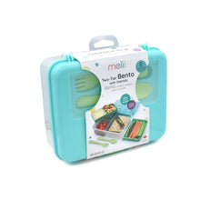 Load image into Gallery viewer, Melii Two Tier Bento Box - Blue