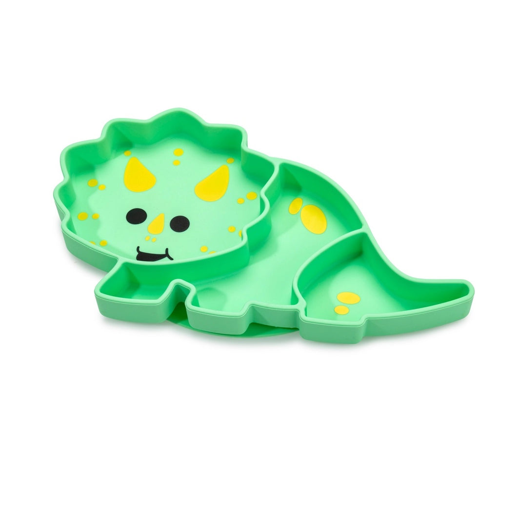 Melii Divided Silicone Suction Plate - Dinosaur