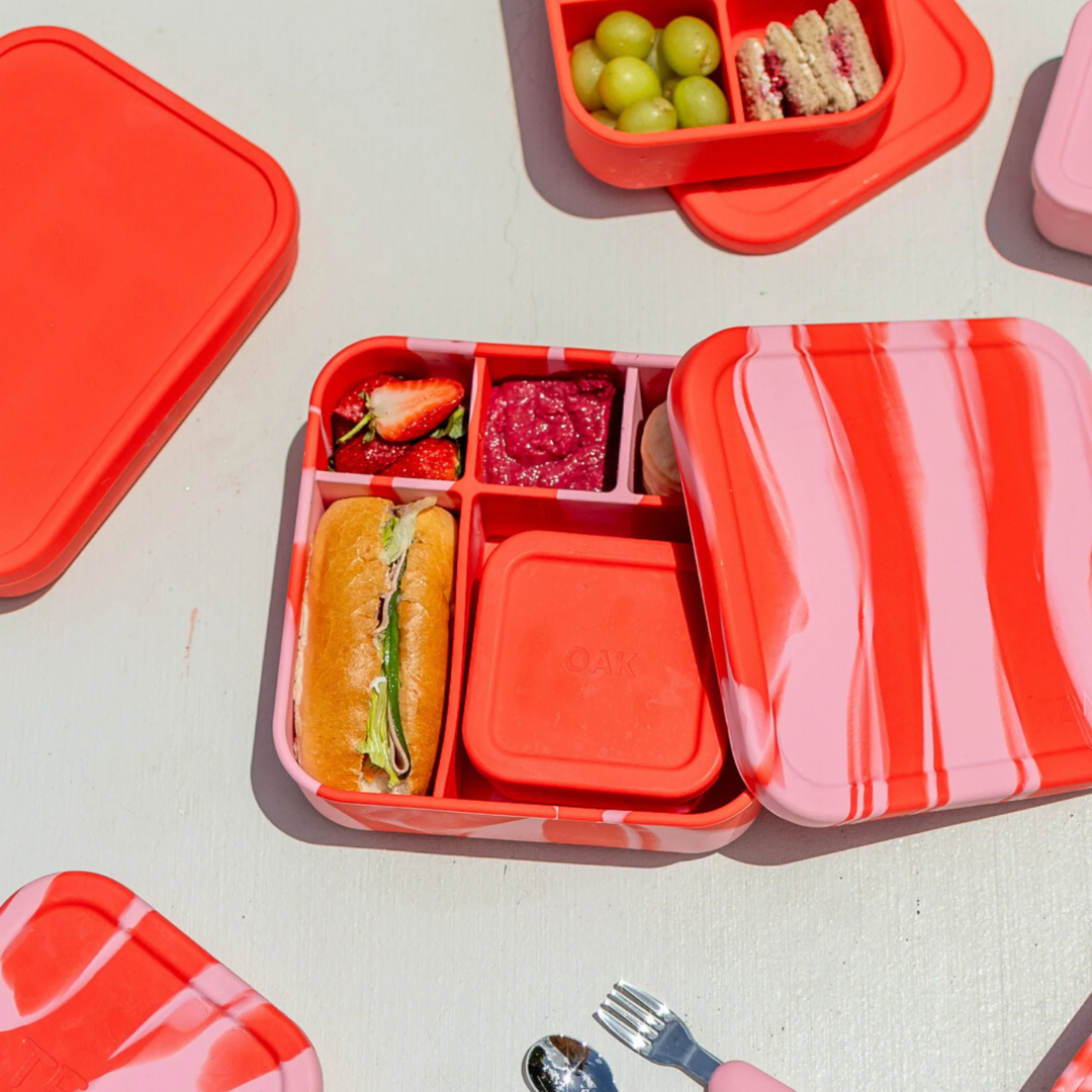 The Zero Waste People Silicone BIG Bento Lunchbox - Assorted Colours