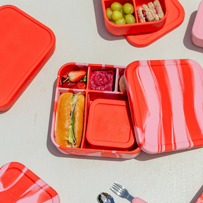 The Zero Waste People Silicone BIG Bento Lunchbox - Assorted Colours