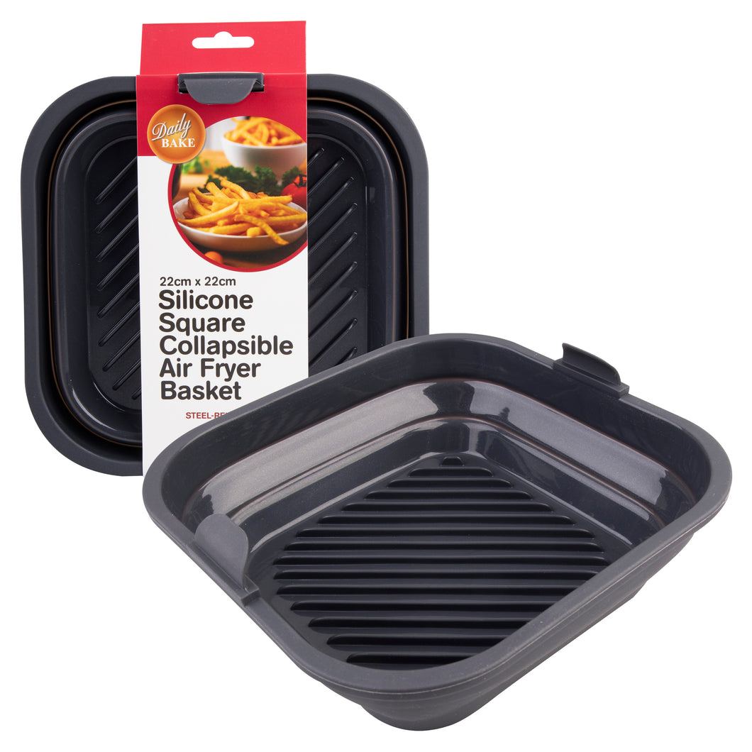 Silicone Square Collapsible Air Fryer Basket