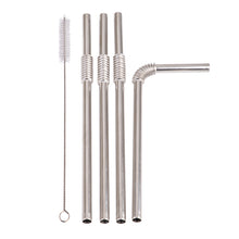 Load image into Gallery viewer, Turtleneck Stainless Steel Flexible Straws - Set of 4