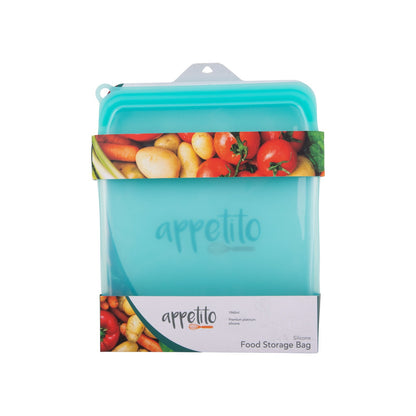 Appetito Silicone Extra Large 1960ml Food Storage Bag - Aqua