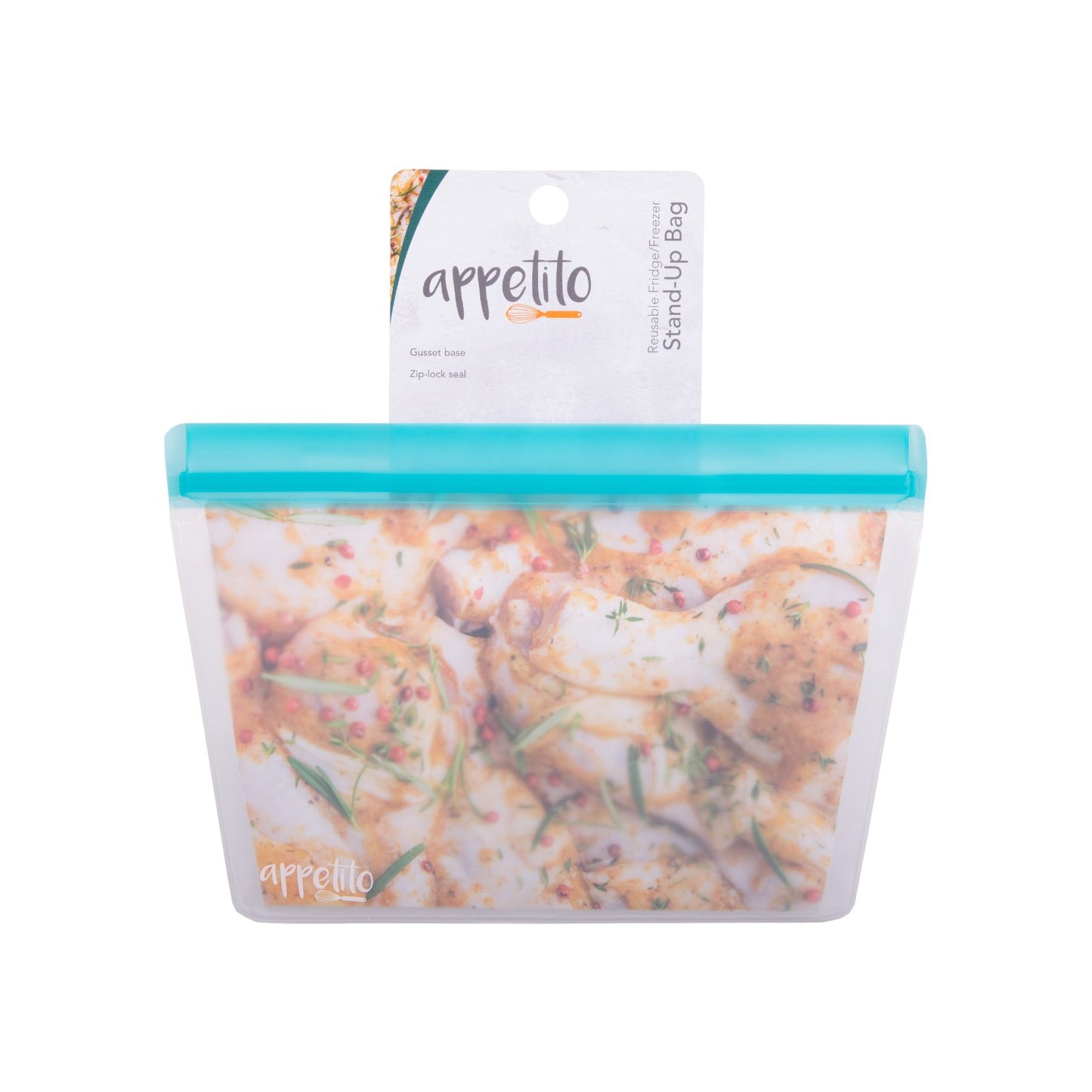 Appetito Reusable Fridge/Freezer Stand-Up Bag - 1.5 Litre