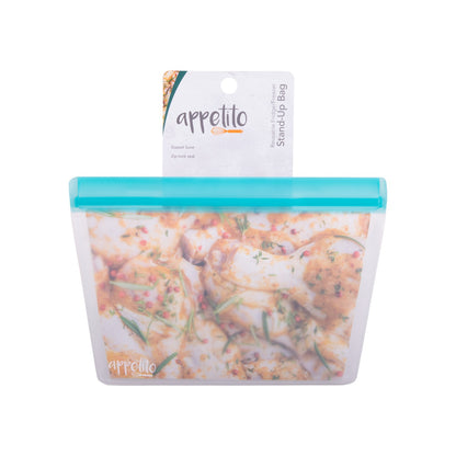Appetito Reusable Fridge/Freezer Stand-Up Bag - 1.5 Litre