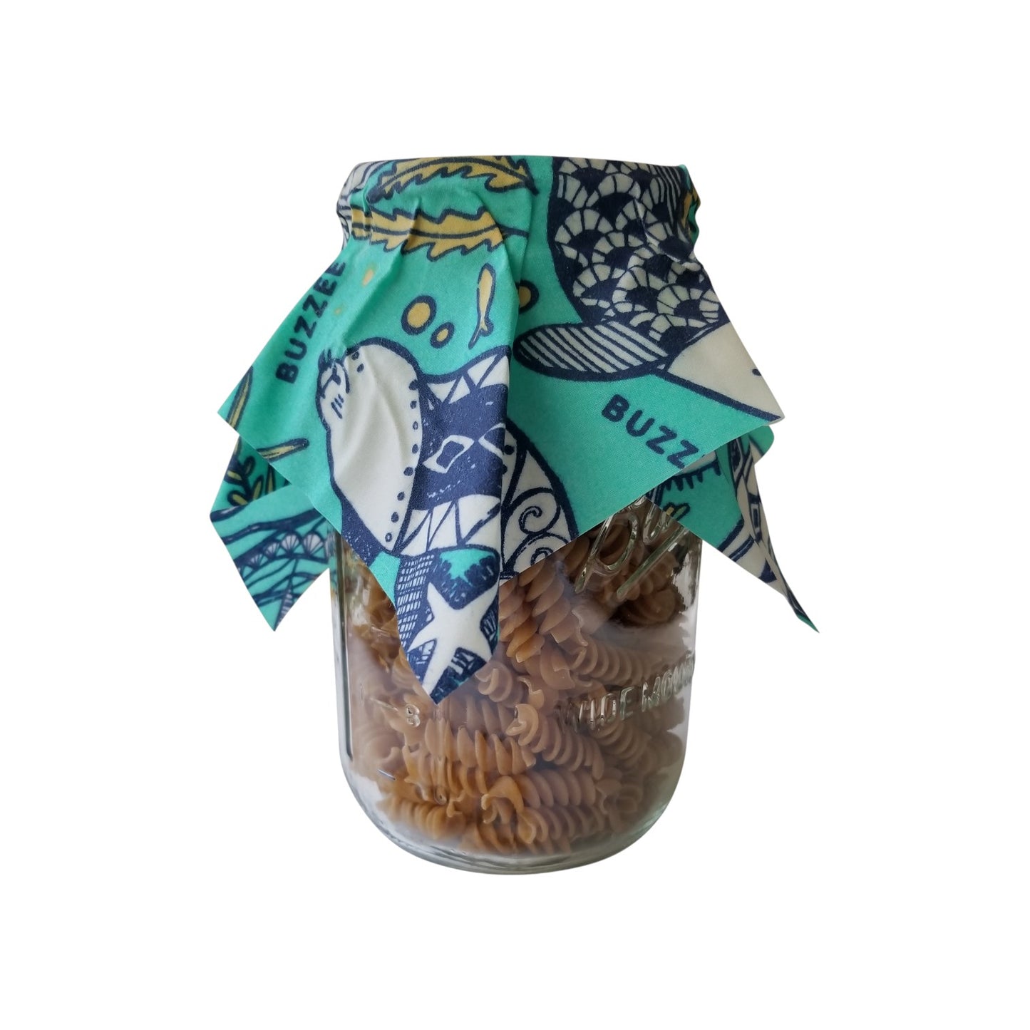 BUZZEE Organic Beeswax Wraps (4 Pack) - Aqua