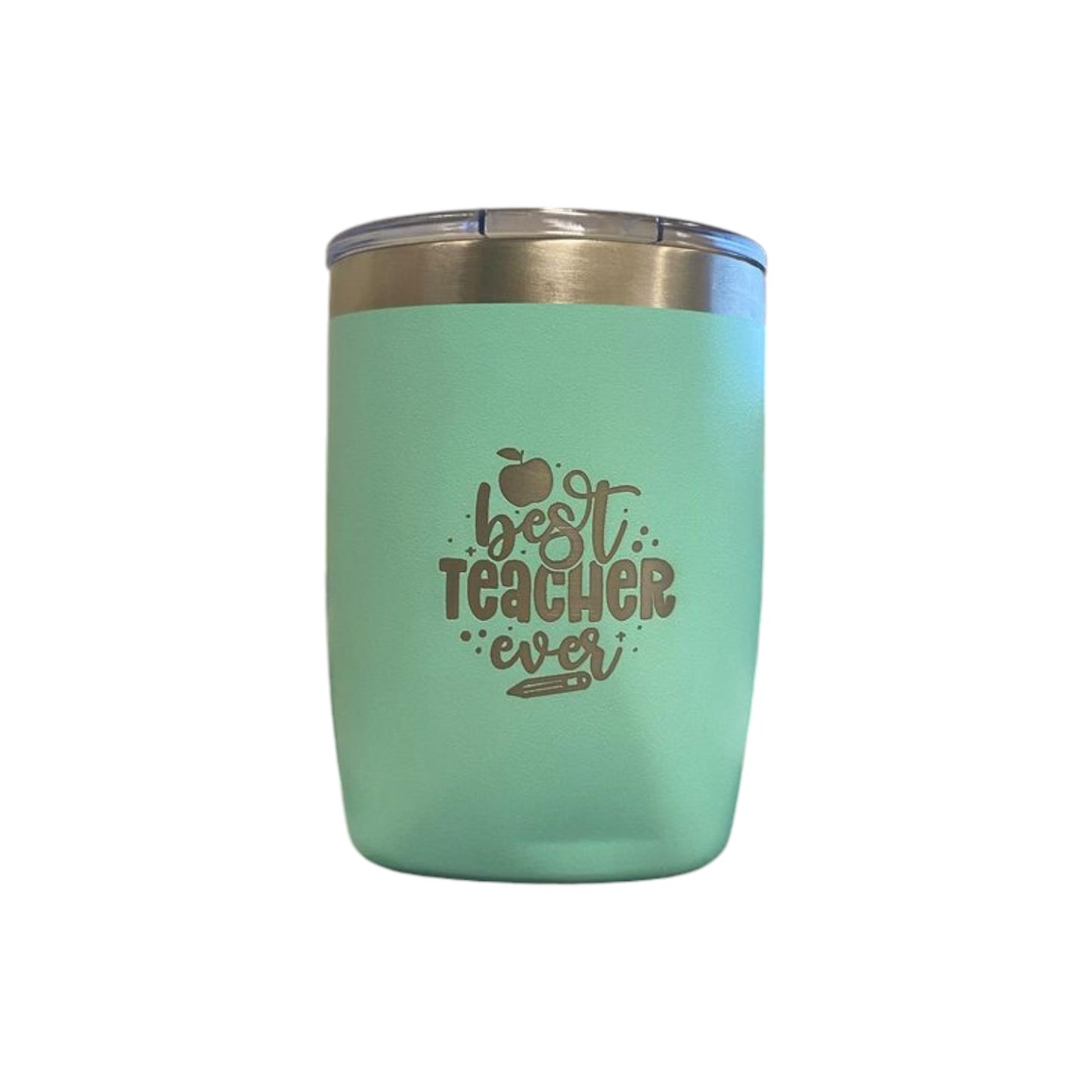 "Best Teacher" Engraved Old Fashion Tumbler - Assorted Colours