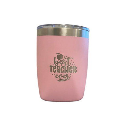 "Best Teacher" Engraved Old Fashion Tumbler - Assorted Colours