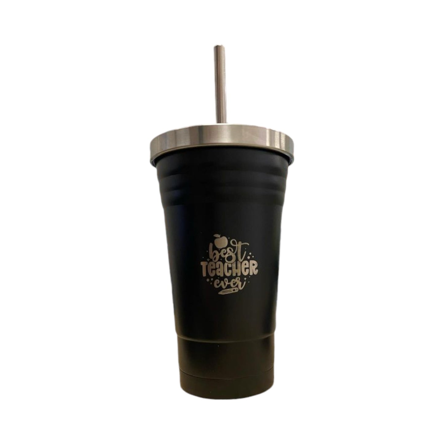 "Best Teacher" Engraved Smoothie Tumbler - Assorted Colours