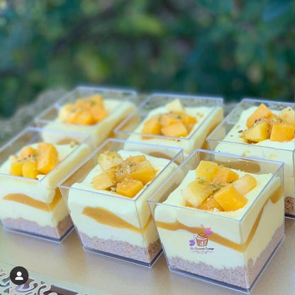 The Perfect Square 130ml Dessert/Appetiser Cups - 10 Pack