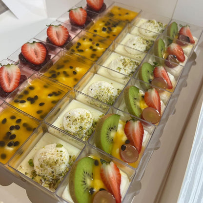 The Perfect Square 130ml Dessert/Appetiser Cups - 10 Pack