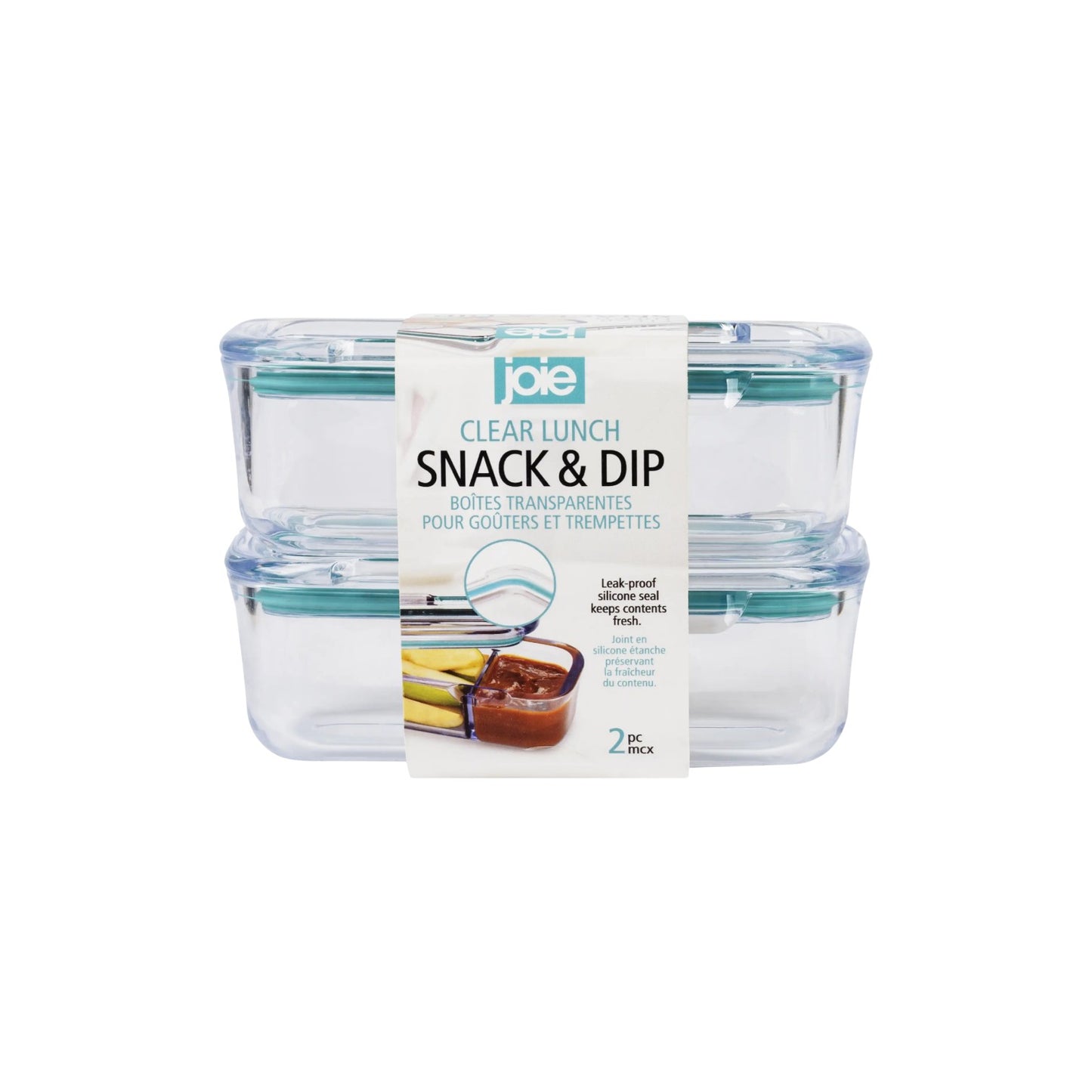 Joie Clear Lunch Snack & Dip - 2 Pack