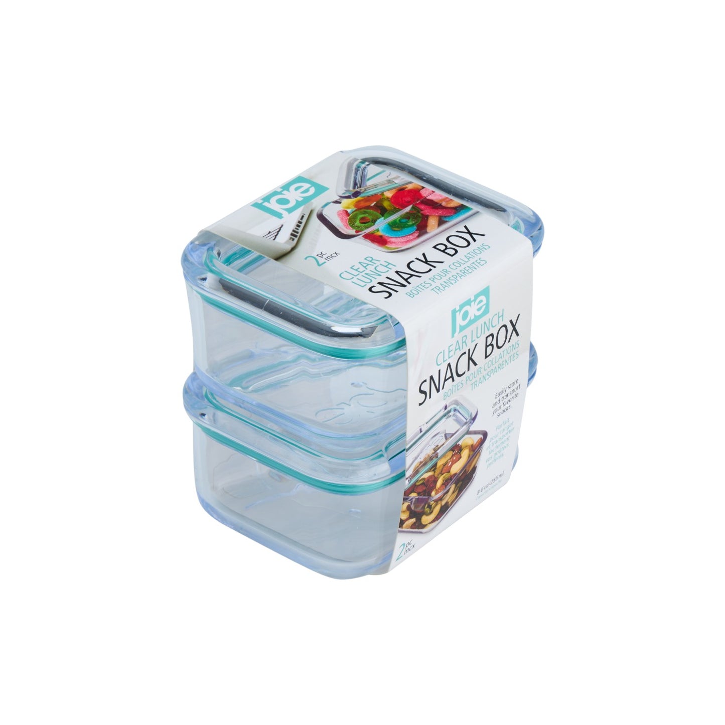 Joie Clear Lunch Snack Box - 2 Pack