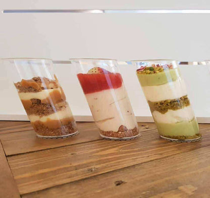 Oblique Round 150ml Dessert/Appetiser Cups - 10 Pack