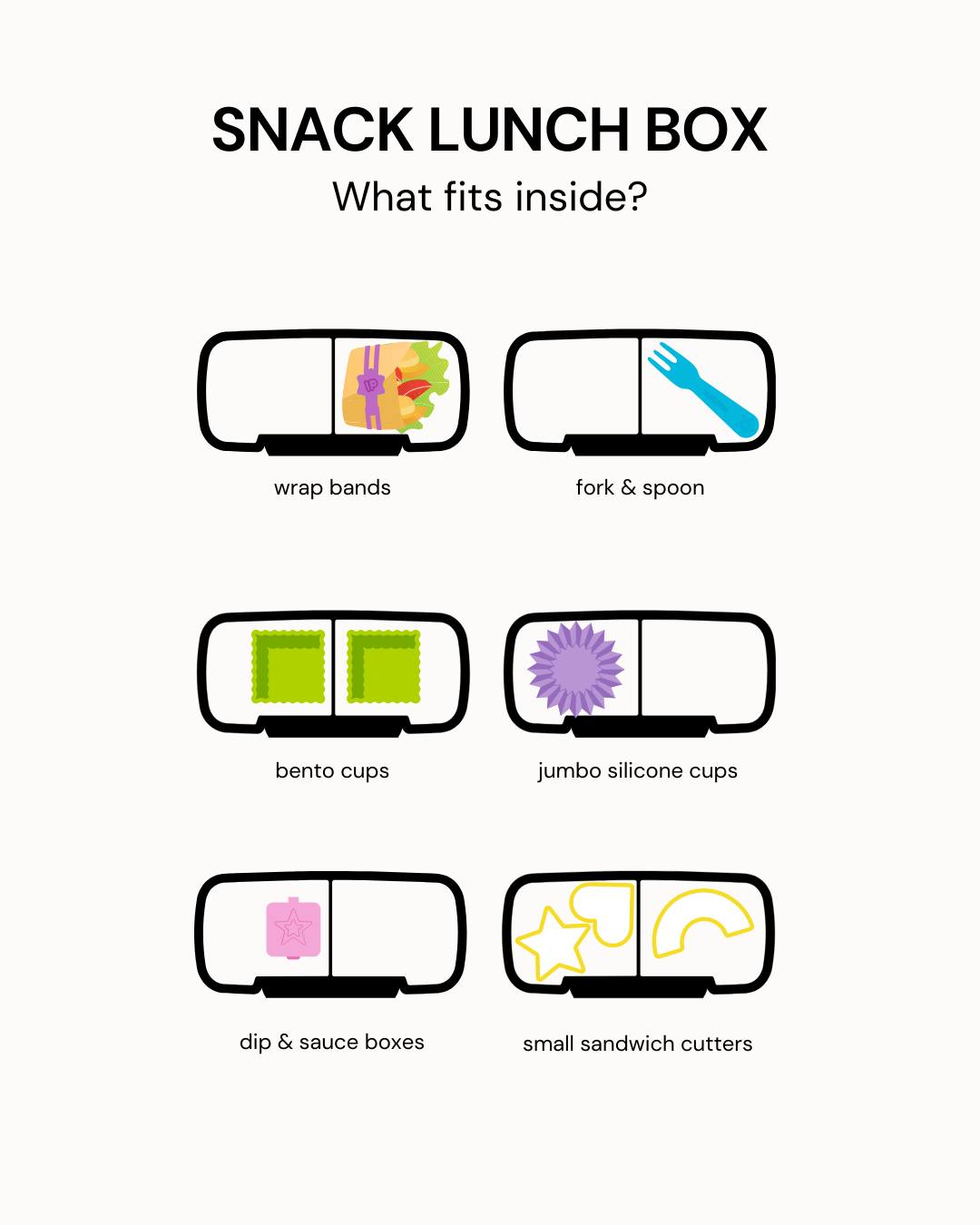 MontiiCo Snack Lunchbox - Assorted Colours