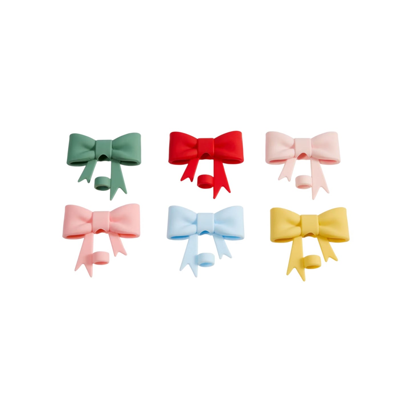 Joie Bow Straw Toppers Set - 6 Piece