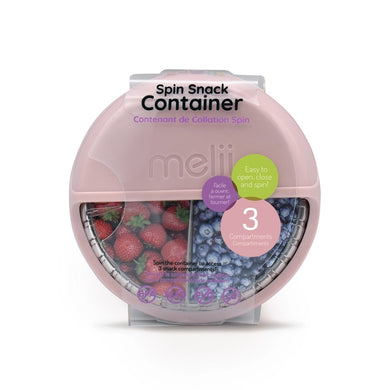 Melii Spin Snack Container - Pink
