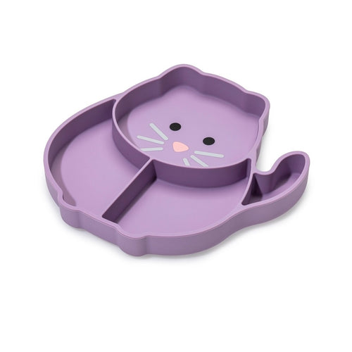 Melii Divided Silicone Suction Plate - Cat