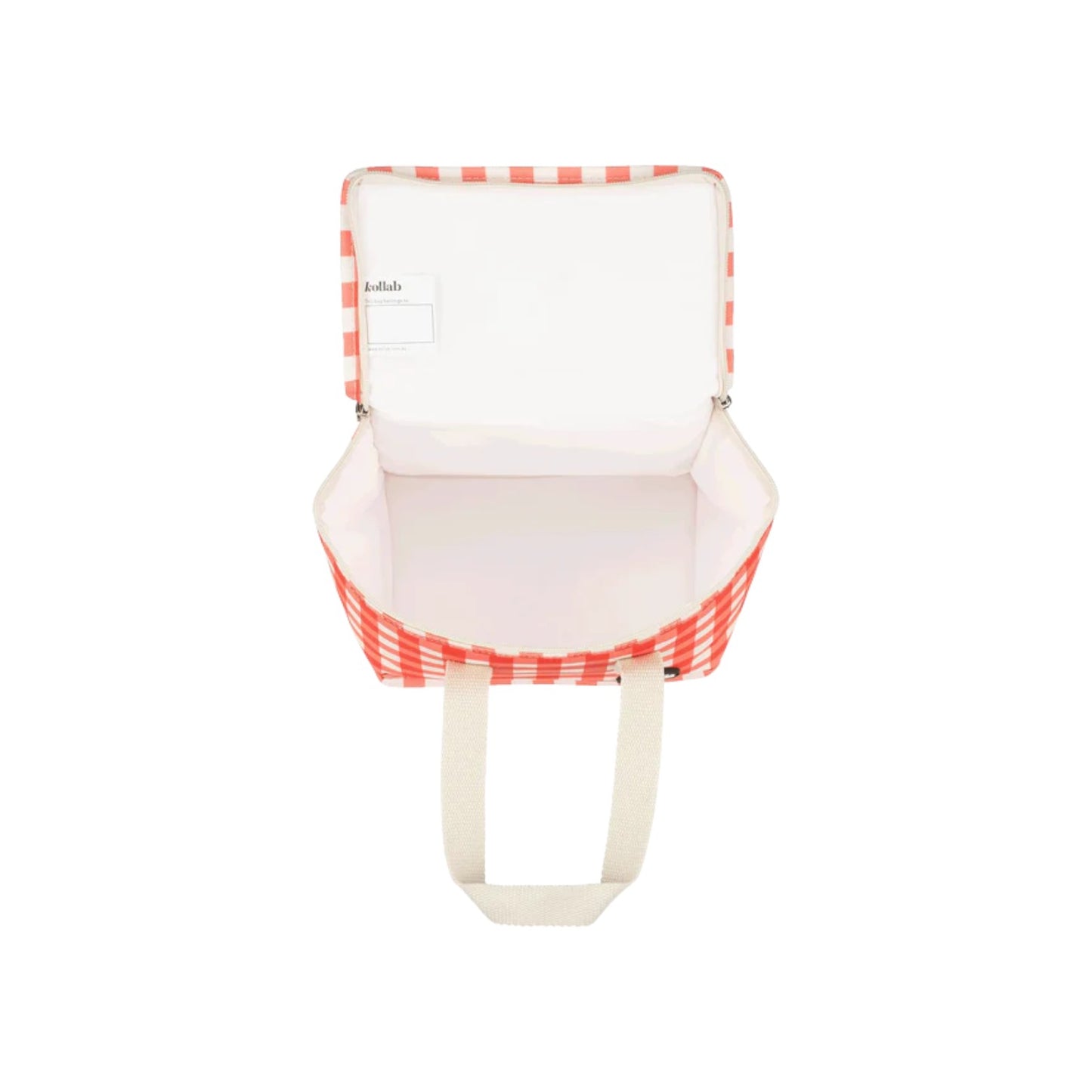 Kollab Insulated Lunch Box Bag - Red Check