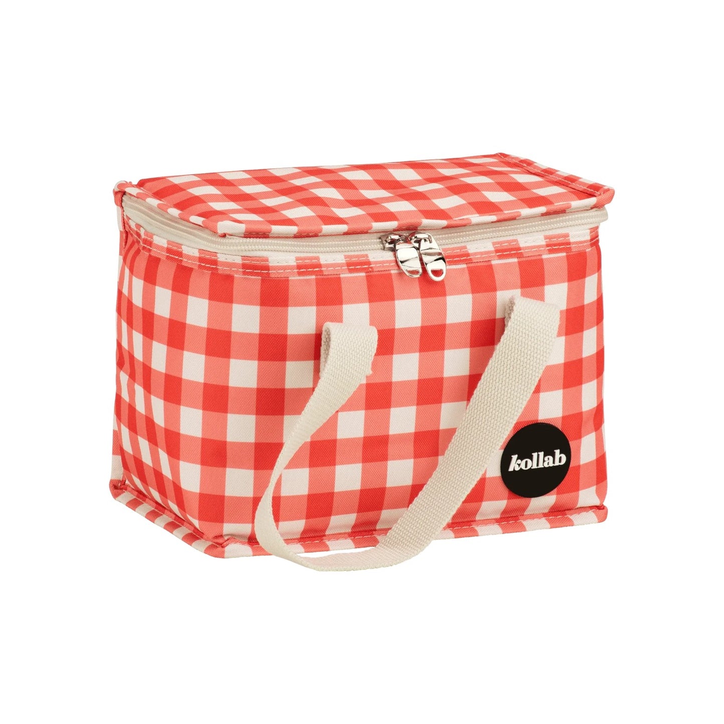 Kollab Insulated Lunch Box Bag - Red Check