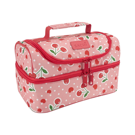 Sachi Insulated Double Decker Lunch Bag - Cherry Crush PREORDER