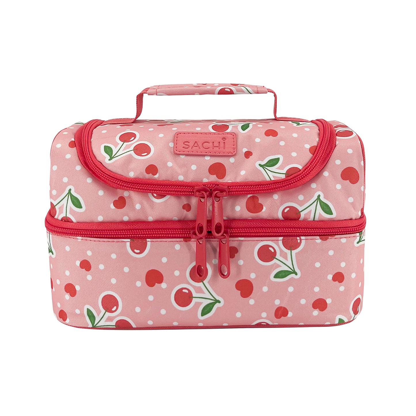 Sachi Insulated Double Decker Lunch Bag - Cherry Crush