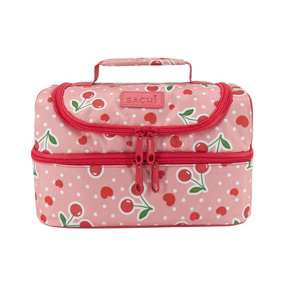 Sachi Insulated Double Decker Lunch Bag - Cherry Crush