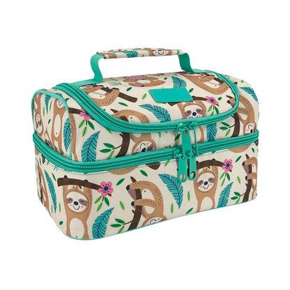 Sachi Insulated Double Decker Lunch Bag - Sleepy Sloths