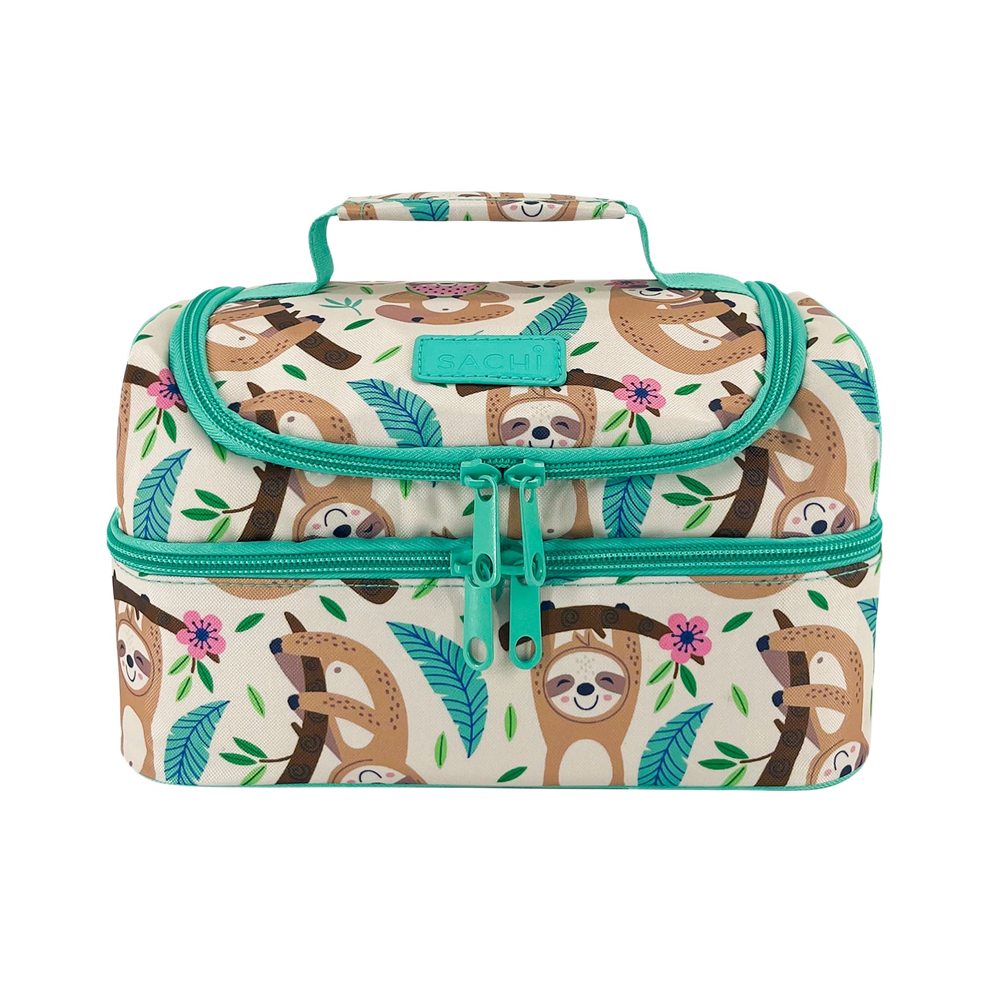 Sachi Insulated Double Decker Lunch Bag - Sleepy Sloths