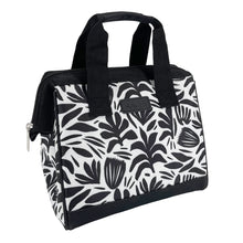 Load image into Gallery viewer, Sachi Insulated Lunch Bag - Monochrome Blooms