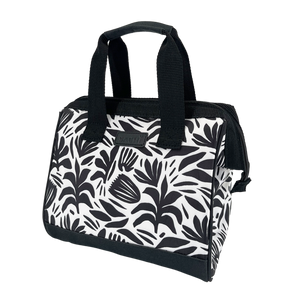 Sachi Insulated Lunch Bag - Monochrome Blooms