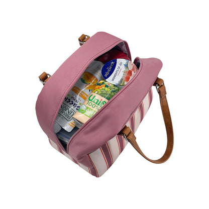 Sachi Insulated Cali Lunch Bag - Blush Stripes