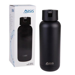 Oasis Moda 1L Ceramic Lined Insulated Drink Bottle - Assorted Colours