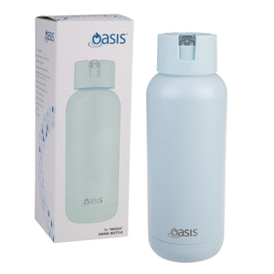 Oasis Moda 1L Ceramic Lined Insulated Drink Bottle - Assorted Colours