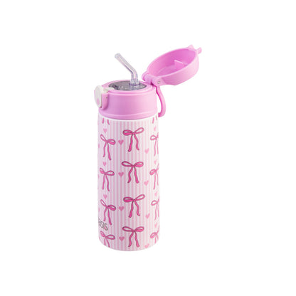 Oasis Kid's 550ml Insulated Drink Bottle w/ Sipper - Bows & Hearts