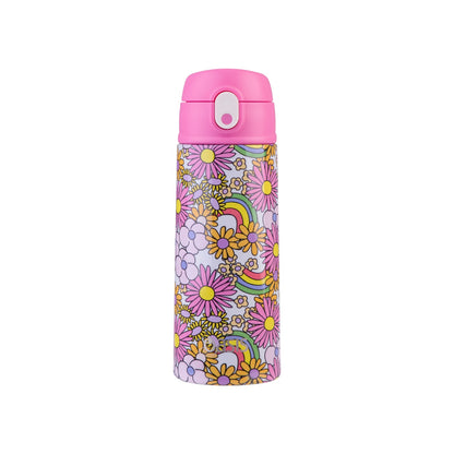 Oasis Kid's 550ml Insulated Drink Bottle w/ Sipper - Flower Power