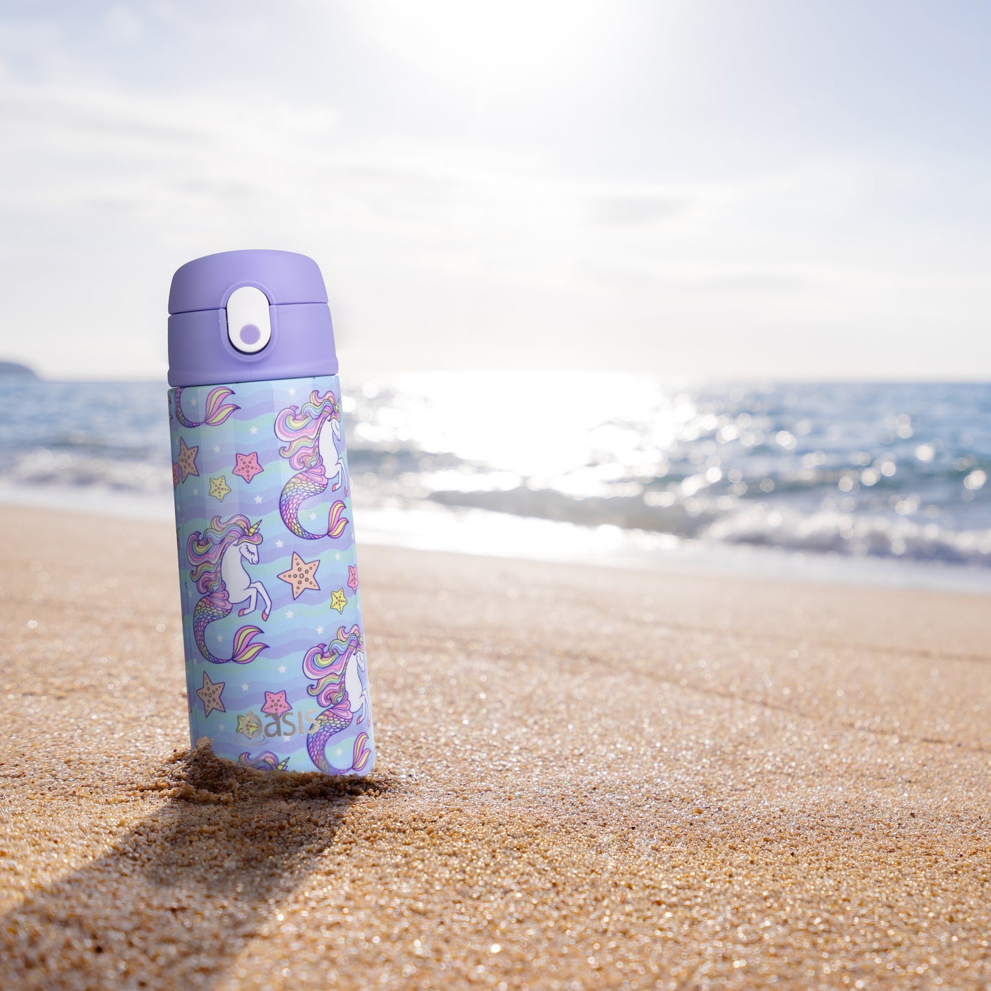Oasis Kid's 550ml Insulated Drink Bottle w/ Sipper - Mermaid Unicorns
