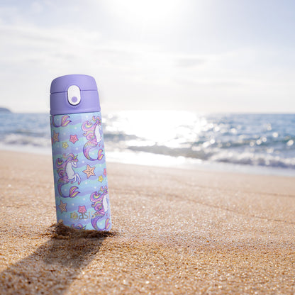 Oasis Kid's 550ml Insulated Drink Bottle w/ Sipper - Mermaid Unicorns
