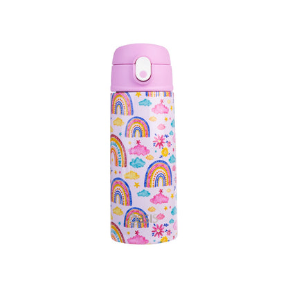 Oasis Kid's 550ml Insulated Drink Bottle w/ Sipper - Rainbow Sky