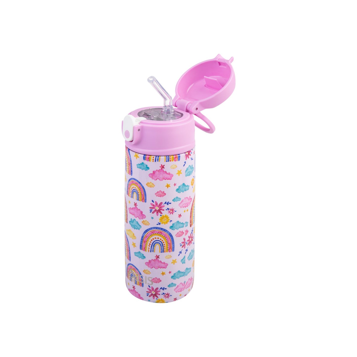 Oasis Kid's 550ml Insulated Drink Bottle w/ Sipper - Rainbow Sky