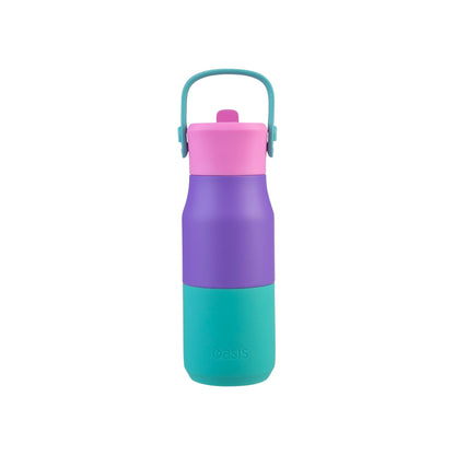Oasis Jnr 400ml Insulated Drink Bottle w/ Sipper - Assorted Colours