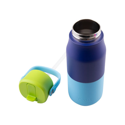 Oasis Jnr 400ml Insulated Drink Bottle w/ Sipper - Assorted Colours