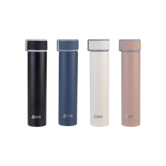 Oasis Skinny Mini 250ml Insulated Drink Bottle - Assorted Colours PREORDER DUE EARLY JULY