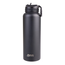 Load image into Gallery viewer, Oasis 1.1 Litre Stainless Steel Insulated Challenger Sports Bottle w/ Sipper Straw Lid - Choice of 12 Colours