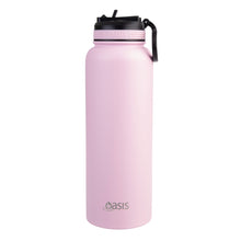 Load image into Gallery viewer, Oasis 1.1 Litre Stainless Steel Insulated Challenger Sports Bottle w/ Sipper Straw Lid - Choice of 12 Colours