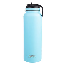 Load image into Gallery viewer, Oasis 1.1 Litre Stainless Steel Insulated Challenger Sports Bottle w/ Sipper Straw Lid - Choice of 12 Colours