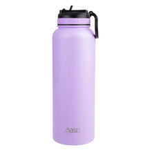 Load image into Gallery viewer, Oasis 1.1 Litre Stainless Steel Insulated Challenger Sports Bottle w/ Sipper Straw Lid - Choice of 12 Colours