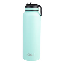 Load image into Gallery viewer, Oasis 1.1 Litre Stainless Steel Insulated Challenger Sports Bottle w/ Sipper Straw Lid - Choice of 12 Colours